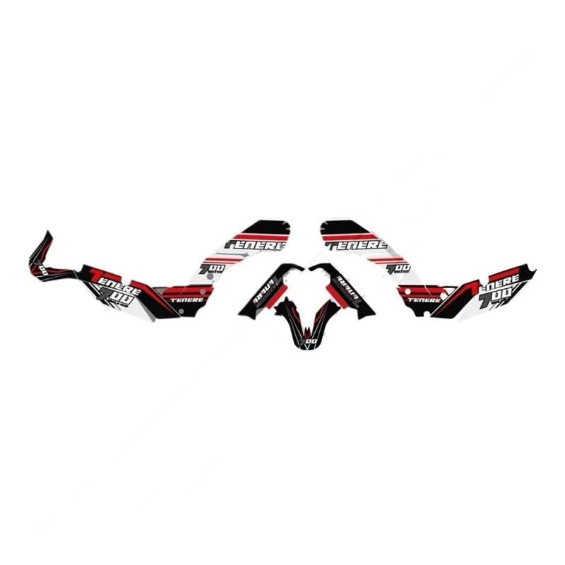 Tankpad Tankschutz FÜR Tenere T700 XTZ 700 T7 XT Tank Pads Aufkleber Schutz Set Kit Handschild Windabweiser von FAUXIWS