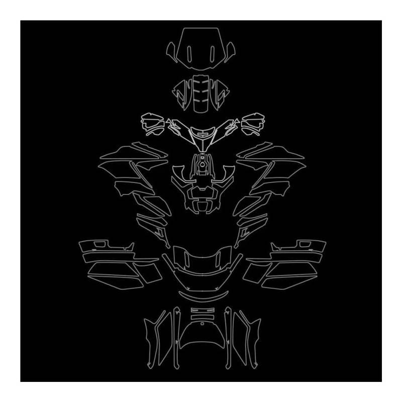 Tankpad Tankschutz Für Go&ldwing GL 1800 GL1800 2023 2024 Motorrad Schutzfolie TPU Verkleidungsschutz Windschutzscheibenschutzfolie von FAUXIWS