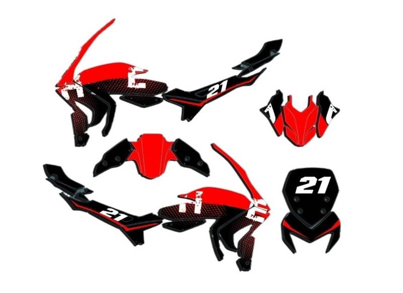 Tankpad Tankschutz Für Hyperstrada Hypermotard 821 2013 2014 2015 2016 Motorrad Dekorative Aufkleber Aufkleber Aufkleber von FAUXIWS