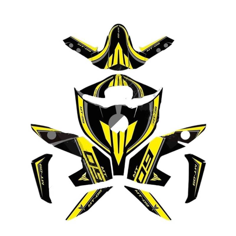 Tankpad Tankschutz Für MT09 MT FZ 09 2019 2020 2016 2017 2018 Tank Pad Protector Aufkleber Verkleidung Motorrad Knie Aufkleber Windschutzscheibe von FAUXIWS