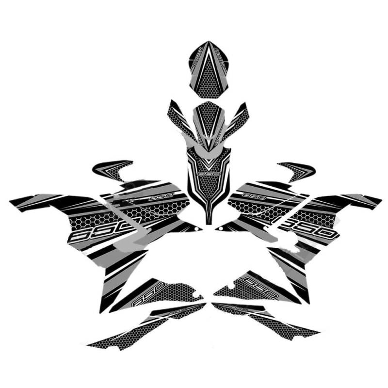 Tankpad Tankschutz Für NI&nja 650 2018 2019 2020 2021 Protector Tank Pad Aufkleber Aufkleber Kit Knie Emblem Abzeichen Logo Verkleidung Schutz von FAUXIWS