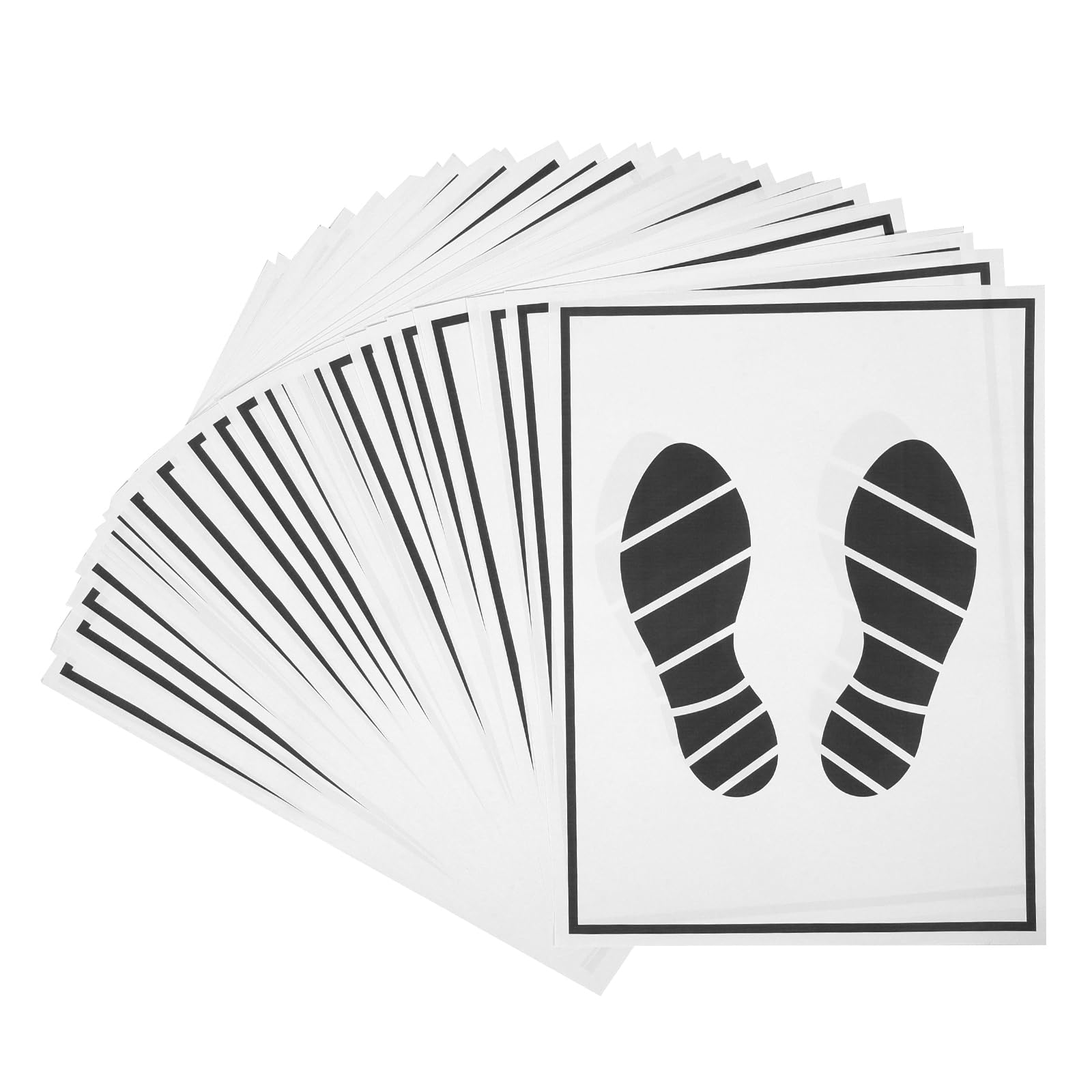 FAVOMOTO 50Pcs Papier Auto Fußmatten Einweg Fußmatten Fuß Pads Automotive Innen Schutz Abdeckung Blatt Schwarz/Weiß von FAVOMOTO