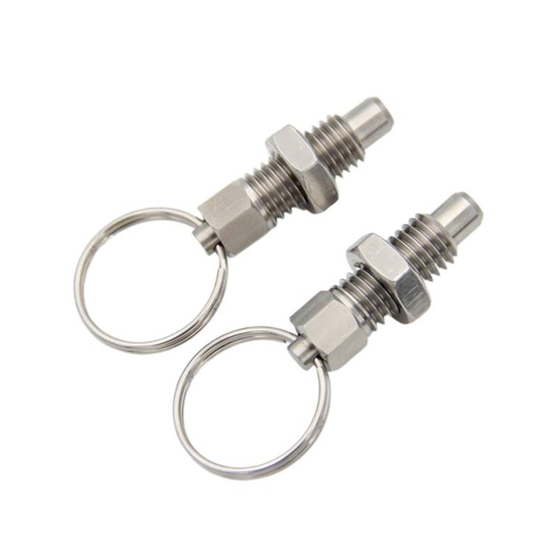 Federspinnensperre mit Spannring, Federstößel mit Zugring, 5 Stück Zugverriegelung M6 4 mm Positionierungspfosten Federstößel von FBHDKJNFG