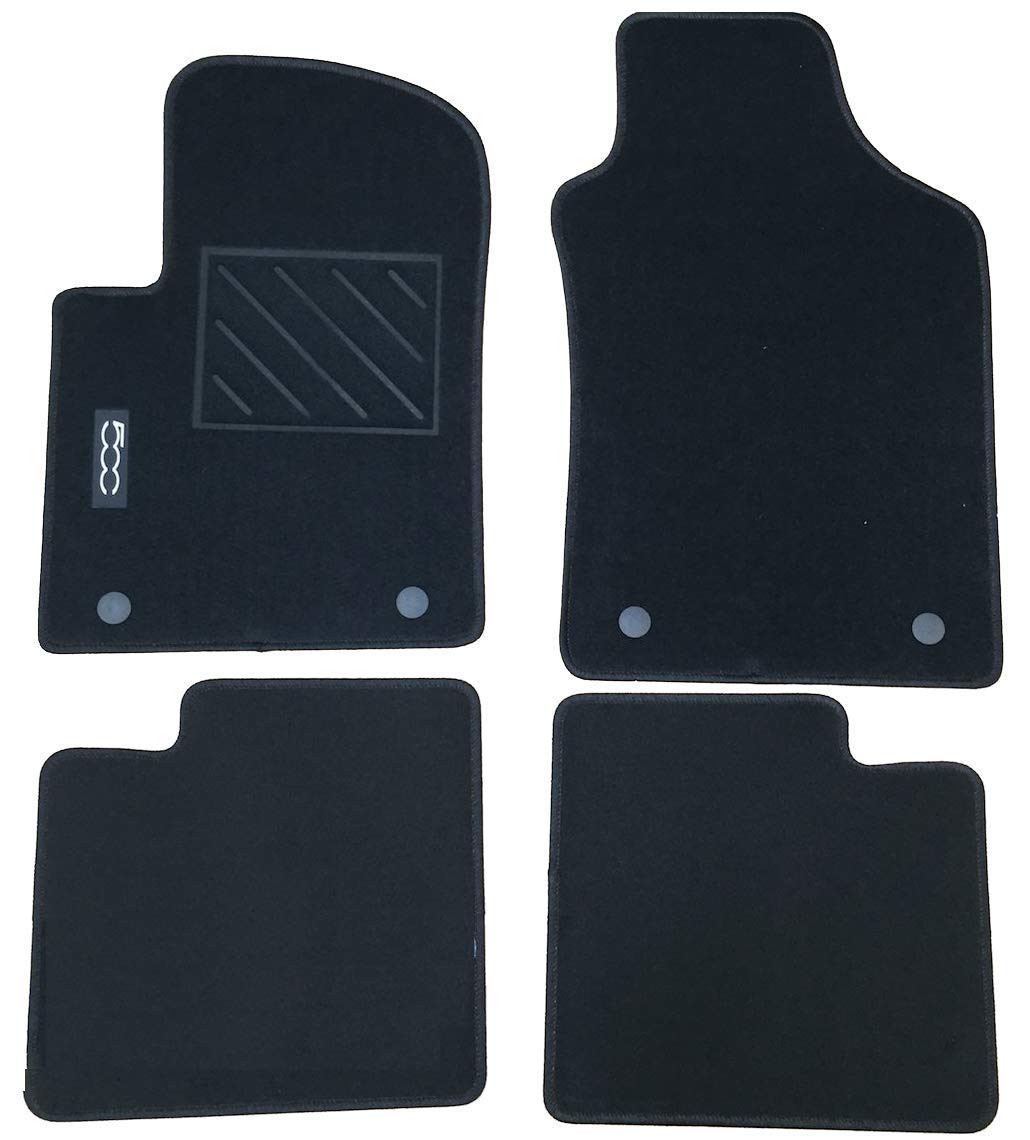 Fußmatten vorne und hinten, original, für Fiat, Fußmatten-Typ 2 + 2 Pins von FCA