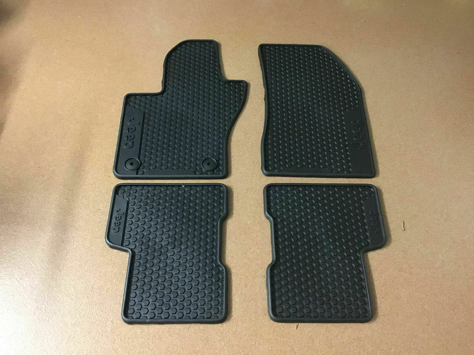 Jeep Renegade 50928645 Gummi-Fußmatten vorne hinten mit Jeep-Logo-Aufdruck in allen Original-Fußmatten Jeep Renegade 50928645 Gummi-Fußmatten vorne hinten mit Jeep-Logo-Aufdruck in allen Original-Fußmatten von FCA
