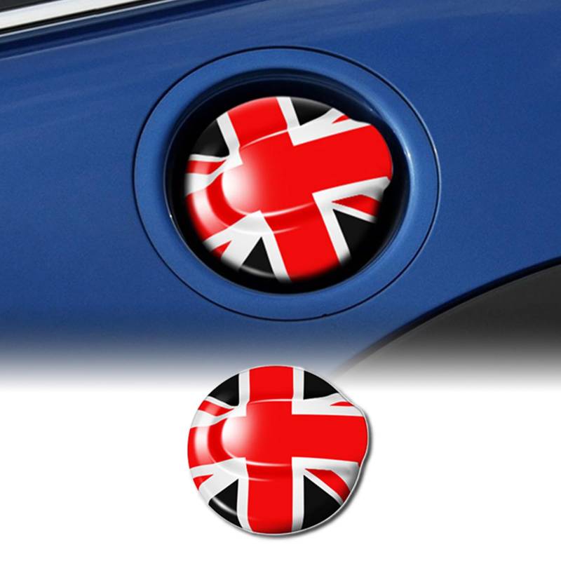 FDAIUN Für BMW Mini Cooper S FSerie R55 Clubman R56 Schrägheck Tankdeckel Tankdeckel Aufkleber Auto Styling Zubehör Auto Außenteile (Schwarz Rot Union Jack) von FDAIUN