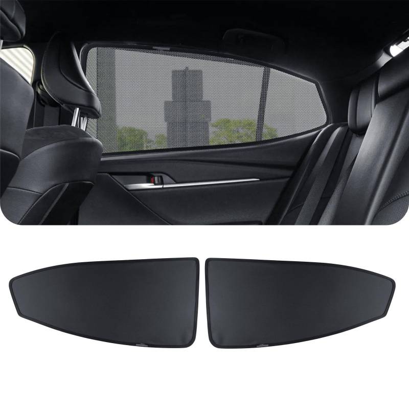 FDAIUN für 2024-2025 Toyota Camry Zubehör Sonnenschutz Auto Frontscheibe Innen,Sonnenschirm Auto Frontscheibe,Sonnenblende Auto Frontscheibe UV-Schutz (Hinteres Seitenfenster) von FDAIUN