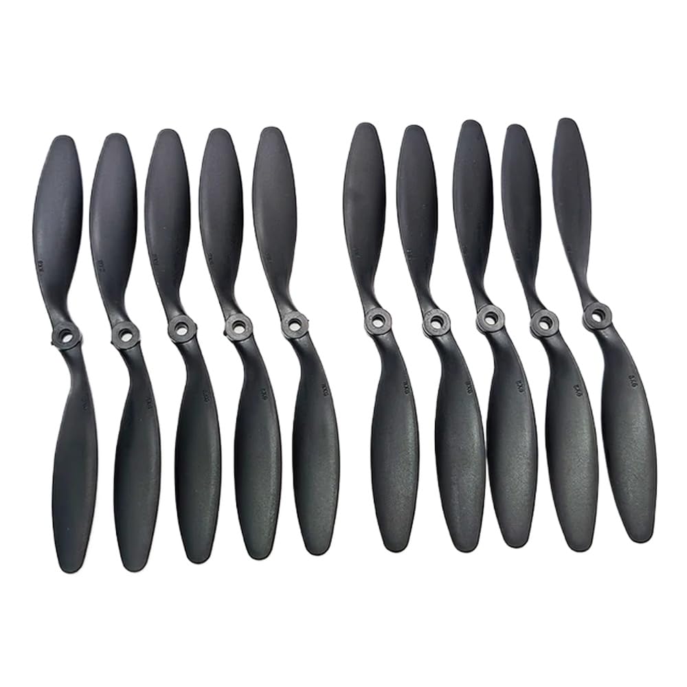 FDhRyTF 10 Stück 8 Zoll 8060 Nylon Propeller Kompatibel mit RC Flugzeug Quadcopter, kompatibel mit 8x6 Propeller FDhRyTF 10 Stück 8 Zoll 8060 Nylon Propeller Kompatibel mit RC Flugzeug Quadcopter, kompatibel mit 8x6 Propeller von FDhRyTF
