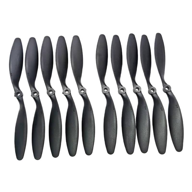 FDhRyTF 10 Stück 8 Zoll 8060 Nylon Propeller Kompatibel mit RC Flugzeug Quadcopter, kompatibel mit 8x6 Propeller von FDhRyTF