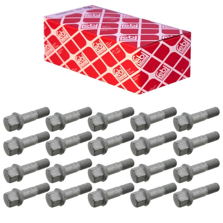 20 Febi Radschrauben f?r Alufelgen Mercedes A C E-Klasse 190 SL SLK Vaneo von FEBI BILSTEIN