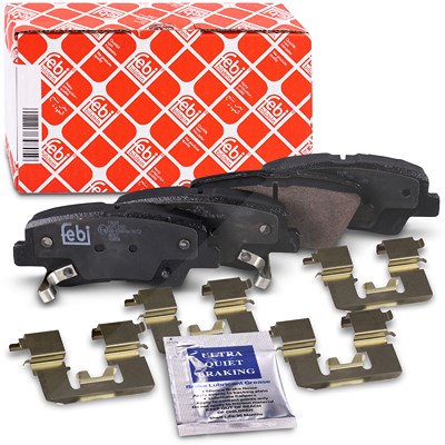 Febi Bilstein Bremsbelagsatz hinten [Hersteller-Nr. 116301] für Hyundai, Kia, Ssangyong von FEBI BILSTEIN