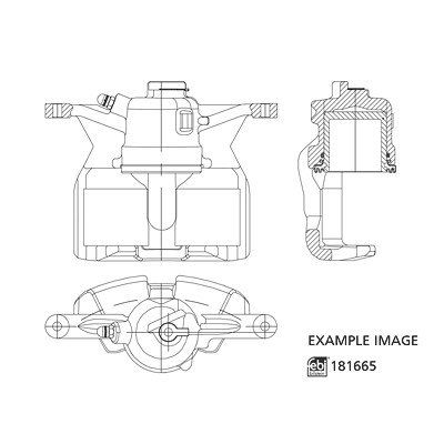 Febi Bilstein Bremssattel [Hersteller-Nr. 181665] für Audi, Seat, Skoda, VW von FEBI BILSTEIN