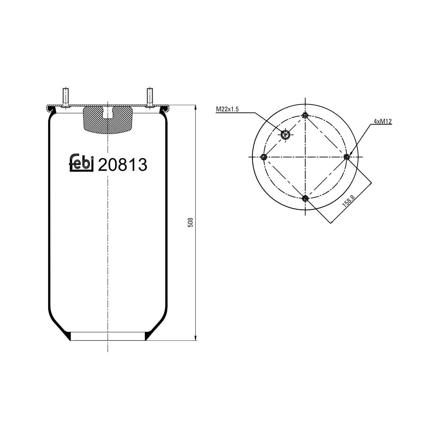 FEBI BILSTEIN Federbalg, Luftfederung 20813 21222239,21222239S1,2229000300 2229000300S1,0000175005,000175005,0175005,175005,00175005 FEBI BILSTEIN Federbalg, Luftfederung 20813 21222239,21222239S1,2229000300 2229000300S1,0000175005,000175005,0175005,175005,00175005 von FEBI BILSTEIN