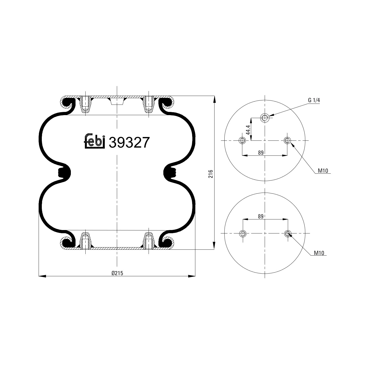 FEBI BILSTEIN Federbalg, Luftfederung 39327 21221395,21222663 FEBI BILSTEIN Federbalg, Luftfederung 39327 21221395,21222663 von FEBI BILSTEIN