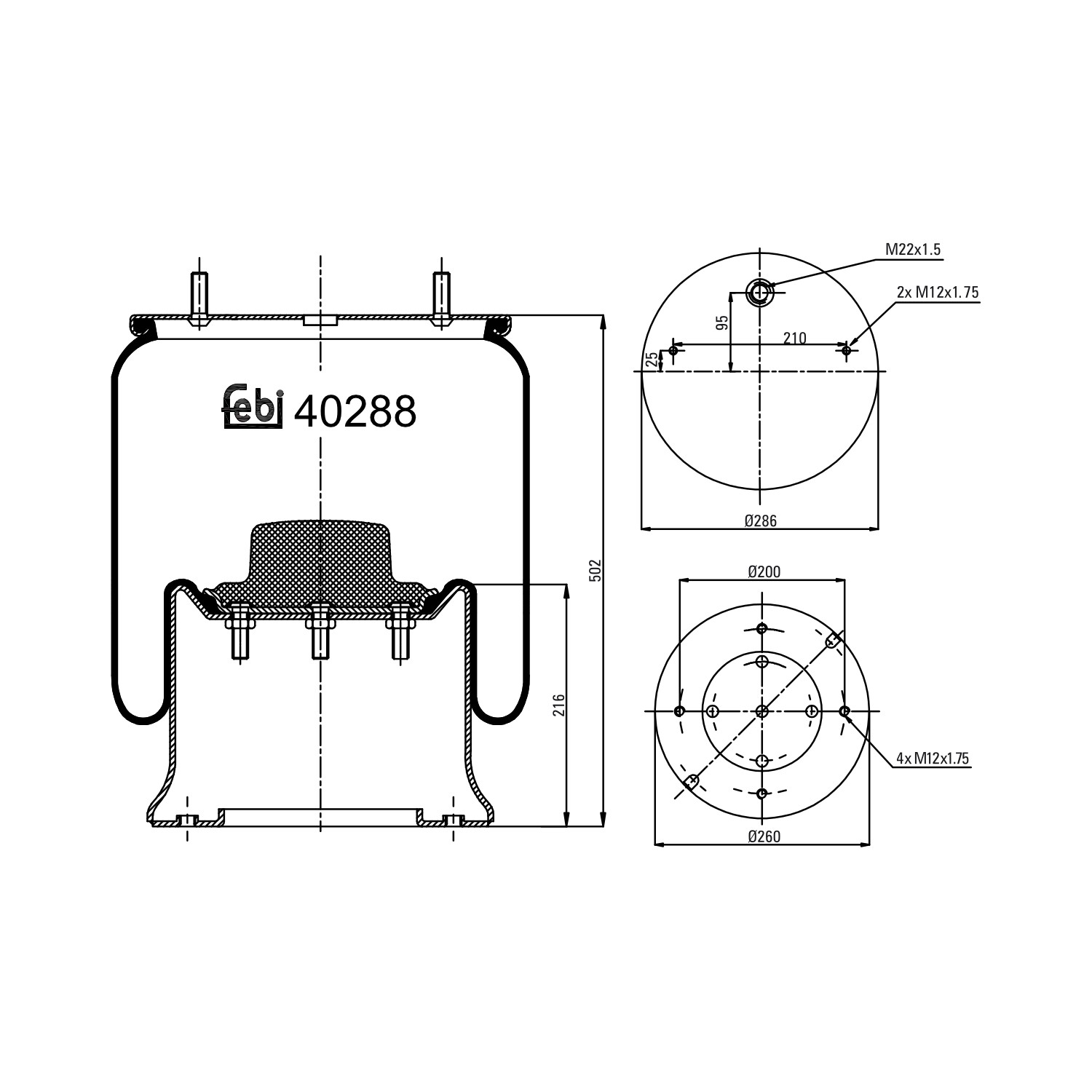 FEBI BILSTEIN Federbalg, Luftfederung 40288 FAG0410051,550003548,550031216 3228003000,3229003000,1044328,1096505 FEBI BILSTEIN Federbalg, Luftfederung 40288 FAG0410051,550003548,550031216 3228003000,3229003000,1044328,1096505 von FEBI BILSTEIN