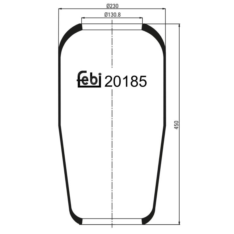 FEBI BILSTEIN Federbalg, Luftfederung IVECO,MAN 20185 81436010147,093166132,81436010109 81436010111,81436010134,81436010140,81436010146,98478799 von FEBI BILSTEIN
