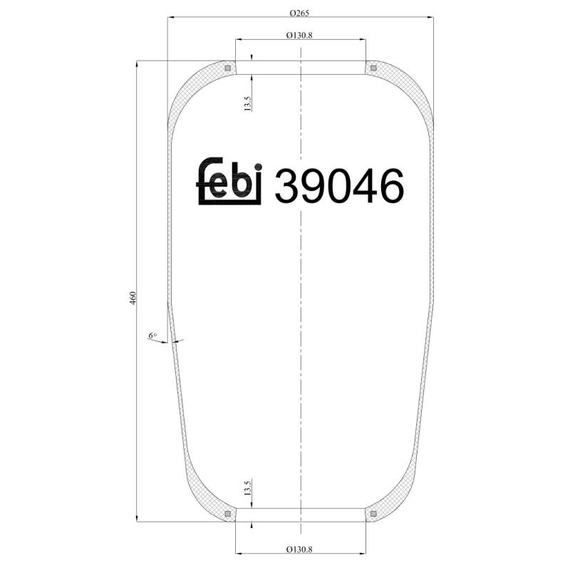 FEBI BILSTEIN Federbalg, Luftfederung VOLVO,MAN 39046 1075290,1593842,1622115 81436010040 von FEBI BILSTEIN
