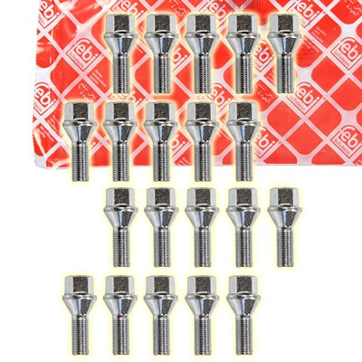 Febi Bilstein 20x Radschraube Kegelbund M12X1.25X22 für Abarth, Alfa Romeo, Fiat, Ford, Lancia, Opel Febi Bilstein 20x Radschraube Kegelbund M12X1.25X22 für Abarth, Alfa Romeo, Fiat, Ford, Lancia, Opel von FEBI BILSTEIN