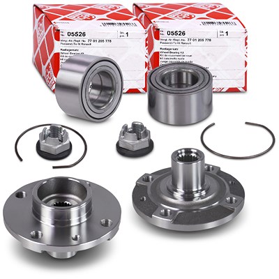 Febi Bilstein 2x Radlager + 2x BESTPRICE Radnabe vorne für Renault Febi Bilstein 2x Radlager + 2x BESTPRICE Radnabe vorne für Renault von FEBI BILSTEIN