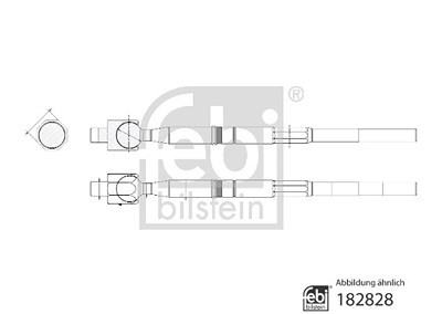 Febi Bilstein Axialgelenk, Spurstange [Hersteller-Nr. 182828] für Isuzu von FEBI BILSTEIN