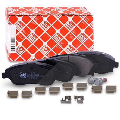 Febi Bilstein Bremsbelagsatz vorne [Hersteller-Nr. 16748] für Opel, Vauxhall von FEBI BILSTEIN