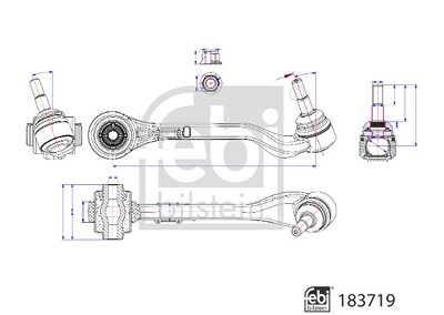 Febi Bilstein Lenker, Radaufhängung [Hersteller-Nr. 183719] für BMW von FEBI BILSTEIN