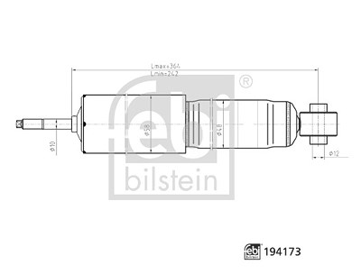 Febi Bilstein Stoßdämpfer [Hersteller-Nr. 194173] für Mazda von FEBI BILSTEIN