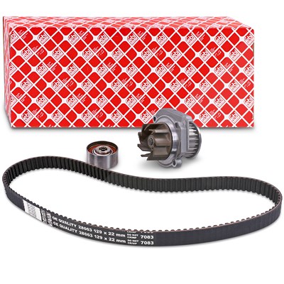 Febi Bilstein Wasserpumpe + Zahnriemensatz [Hersteller-Nr. 45176] für Alfa Romeo, Fiat, Lancia von FEBI BILSTEIN