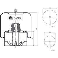 Federbalg, Luftfederung FEBI BILSTEIN 39988 Federbalg, Luftfederung FEBI BILSTEIN 39988 von Febi