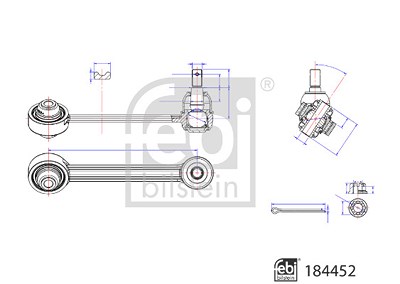 Febi Bilstein Lenker, Radaufhängung [Hersteller-Nr. 184452] für Kia von FEBI BILSTEIN