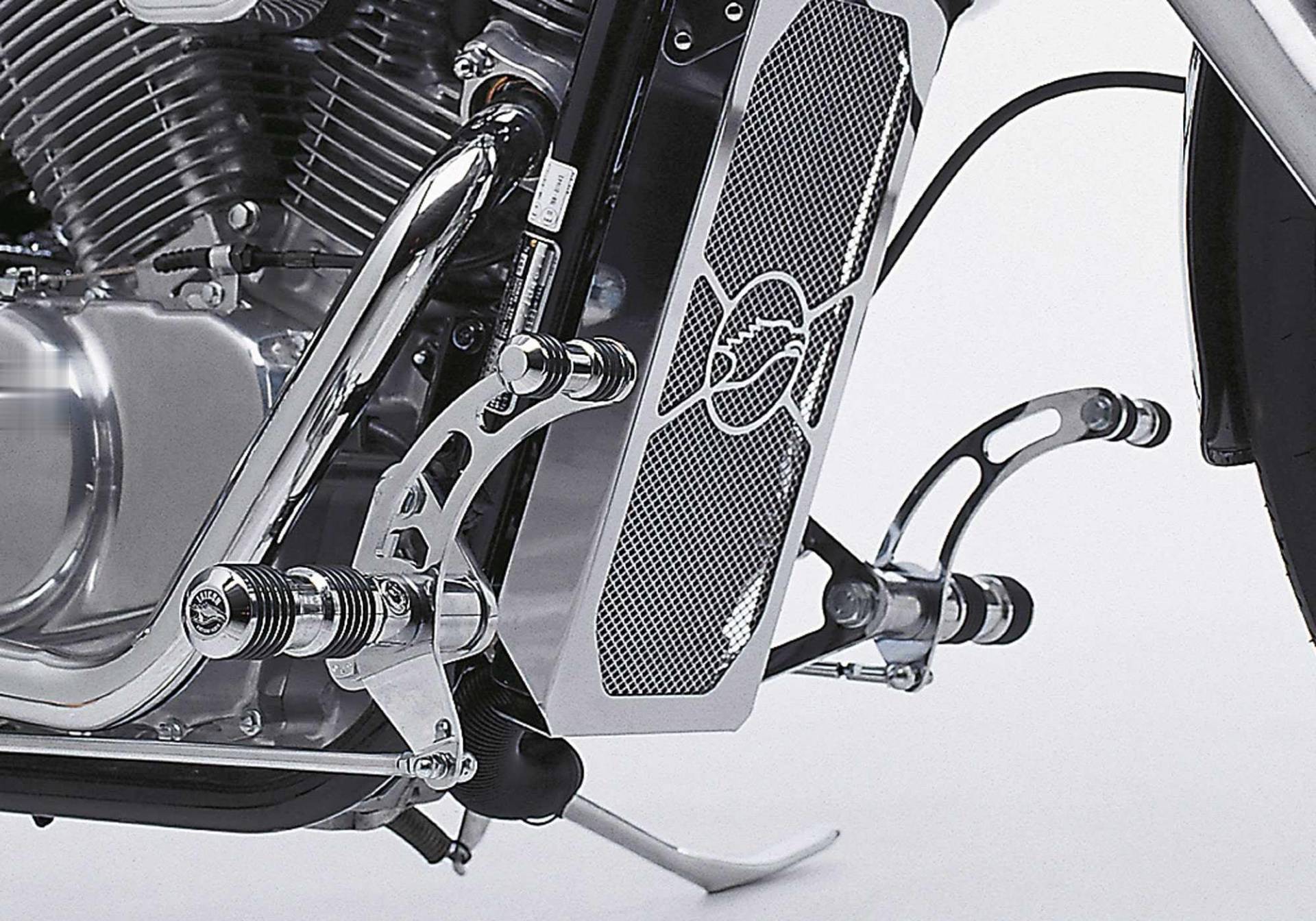 Fußrastenanlage kompatibel mit HONDA VT 600 C Shadow 1988-2000 PC21 FALCON Round Style von FECHTER DRIVE Motorsport GmbH