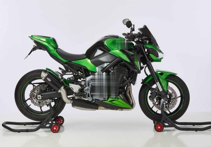Montageständer Set VA/HA + Bobbins schwarz kompatibel mit KAWASAKI Z900 2017-2019 ZR900B/D von FECHTER DRIVE Motorsport GmbH