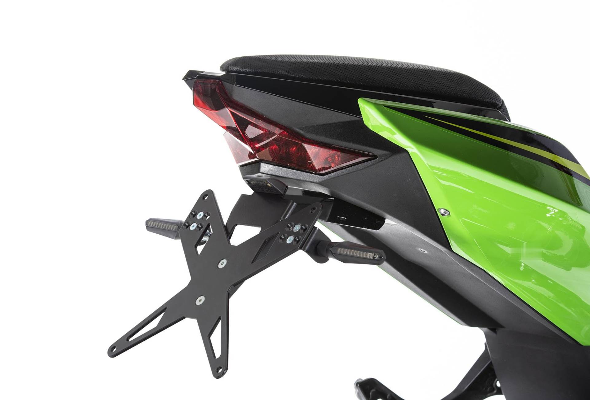 PROTECH X-Shape Kennzeichenhalter kompatibel mit Kawasaki Ninja 400 2018-2020 EX400G von FECHTER DRIVE Motorsport GmbH