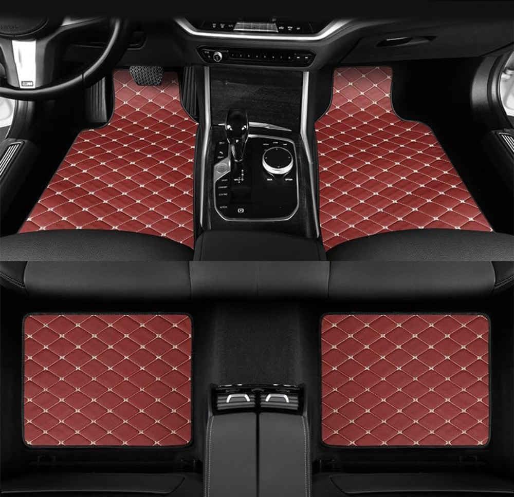 4 Stück Auto Fußmatte für Kia Sportage NQ5 2022 2023 2024 2025,Allwetter Autoteppich Matte Set,Vorne und Hinten Allwetterschutz Schutz Teppich Innenzubehör, Q,G/Red-normal 4 Stück Auto Fußmatte für Kia Sportage NQ5 2022 2023 2024 2025,Allwetter Autoteppich Matte Set,Vorne und Hinten Allwetterschutz Schutz Teppich Innenzubehör, Q,G/Red-normal von FEIFEISS