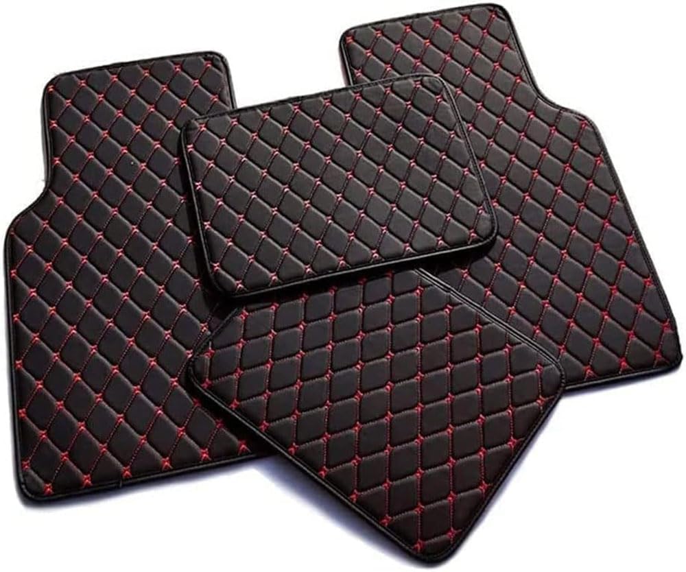 4pcs Auto Fußmatten für MG HS 2. Gen 2024+, Wasserdichtes Anti-Rutsch Abriebfest Allwetter Auto Teppiche Teppich Innenraumschutz ZubehöR, Q,G Black Red-normal 4pcs Auto Fußmatten für MG HS 2. Gen 2024+, Wasserdichtes Anti-Rutsch Abriebfest Allwetter Auto Teppiche Teppich Innenraumschutz ZubehöR, Q,G Black Red-normal von FEIFEISS
