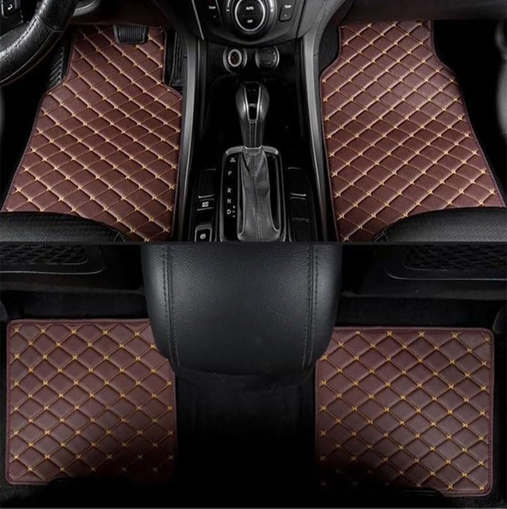 4pcs Auto Fußmatten für for BMW X1 F48 2015 2016 2017 2018 2019, Wasserdichtes Anti-Rutsch Abriebfest Allwetter Auto Teppiche Teppich Innenraumschutz ZubehöR, Q,C Coffee-normal 4pcs Auto Fußmatten für for BMW X1 F48 2015 2016 2017 2018 2019, Wasserdichtes Anti-Rutsch Abriebfest Allwetter Auto Teppiche Teppich Innenraumschutz ZubehöR, Q,C Coffee-normal von FEIFEISS