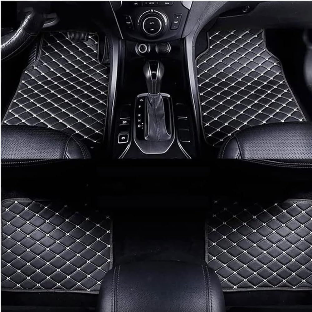 4pcs Auto Fußmatten für for BMW X1 F48 2015 2016 2017 2018 2019, Wasserdichtes Anti-Rutsch Abriebfest Allwetter Auto Teppiche Teppich Innenraumschutz ZubehöR, Q,F Black Beige-normal 4pcs Auto Fußmatten für for BMW X1 F48 2015 2016 2017 2018 2019, Wasserdichtes Anti-Rutsch Abriebfest Allwetter Auto Teppiche Teppich Innenraumschutz ZubehöR, Q,F Black Beige-normal von FEIFEISS