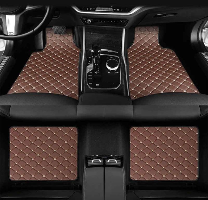 Anpassen Auto Fussmatten Für Mercedes Benz AMG Clase c C Class C200 C220 C300 C43 C63,Komplettset Wasserdichtes Rutschfestes Fußpolster,Allwetter Fußmatten Teppich Matte Set, Q von FEIFEISS
