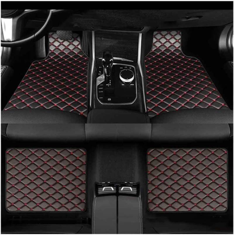 Anpassen Auto Fussmatten Für Mercedes Benz AMG Clase c C Class C200 C220 C300 C43 C63,Komplettset Wasserdichtes Rutschfestes Fußpolster,Allwetter Fußmatten Teppich Matte Set, Q von FEIFEISS