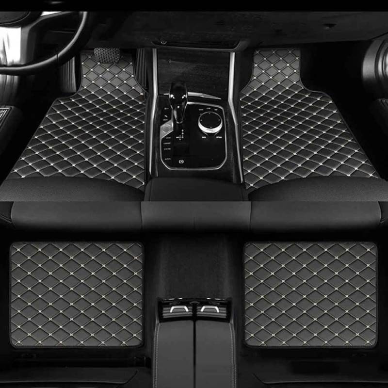Anpassen Auto Fussmatten Für Mercedes Benz AMG Clase c C Class C200 C220 C300 C43 C63,Komplettset Wasserdichtes Rutschfestes Fußpolster,Allwetter Fußmatten Teppich Matte Set, Q von FEIFEISS