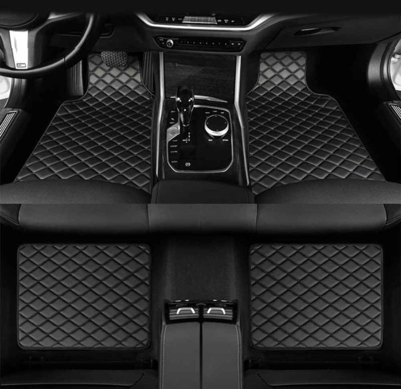 Anpassen Auto Fussmatten Für Mercedes Benz AMG Clase c C Class C200 C220 C300 C43 C63,Komplettset Wasserdichtes Rutschfestes Fußpolster,Allwetter Fußmatten Teppich Matte Set, Q von FEIFEISS