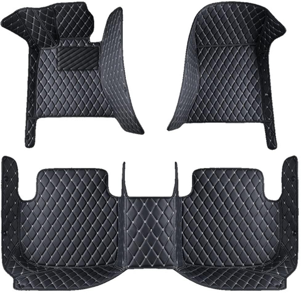 Anpassen Auto Leder Fussmatten Set, für BMW X5 XDrive 50e M Sport 2023 Allwetter Wasserdicht Anti Rutsch Bodenmatten, Full Coverage Schutz Fussmatten, Q,C-Black Beige-normal Anpassen Auto Leder Fussmatten Set, für BMW X5 XDrive 50e M Sport 2023 Allwetter Wasserdicht Anti Rutsch Bodenmatten, Full Coverage Schutz Fussmatten, Q,C-Black Beige-normal von FEIFEISS