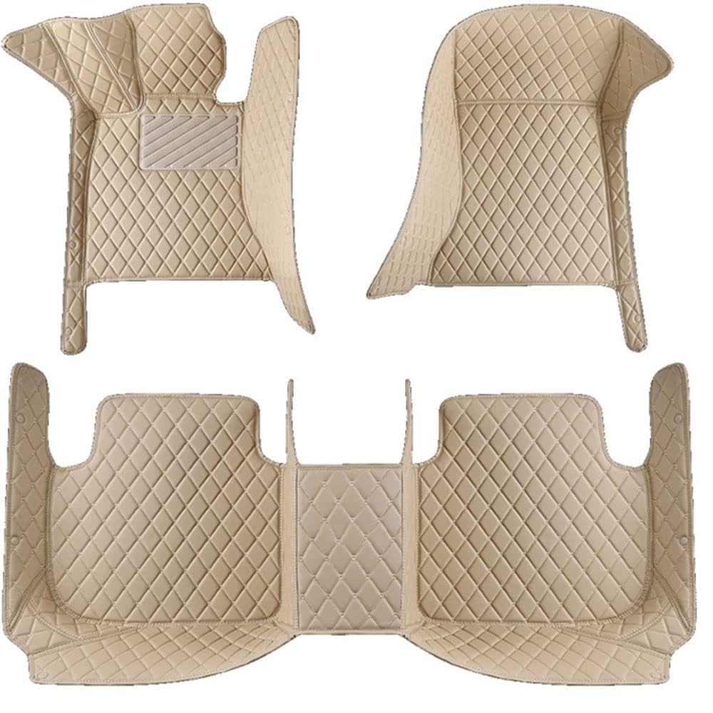 Anpassen Auto Leder Fussmatten Set, für BMW X5 XDrive 50e M Sport 2023 Allwetter Wasserdicht Anti Rutsch Bodenmatten, Full Coverage Schutz Fussmatten, Q,D-beige-normal Anpassen Auto Leder Fussmatten Set, für BMW X5 XDrive 50e M Sport 2023 Allwetter Wasserdicht Anti Rutsch Bodenmatten, Full Coverage Schutz Fussmatten, Q,D-beige-normal von FEIFEISS