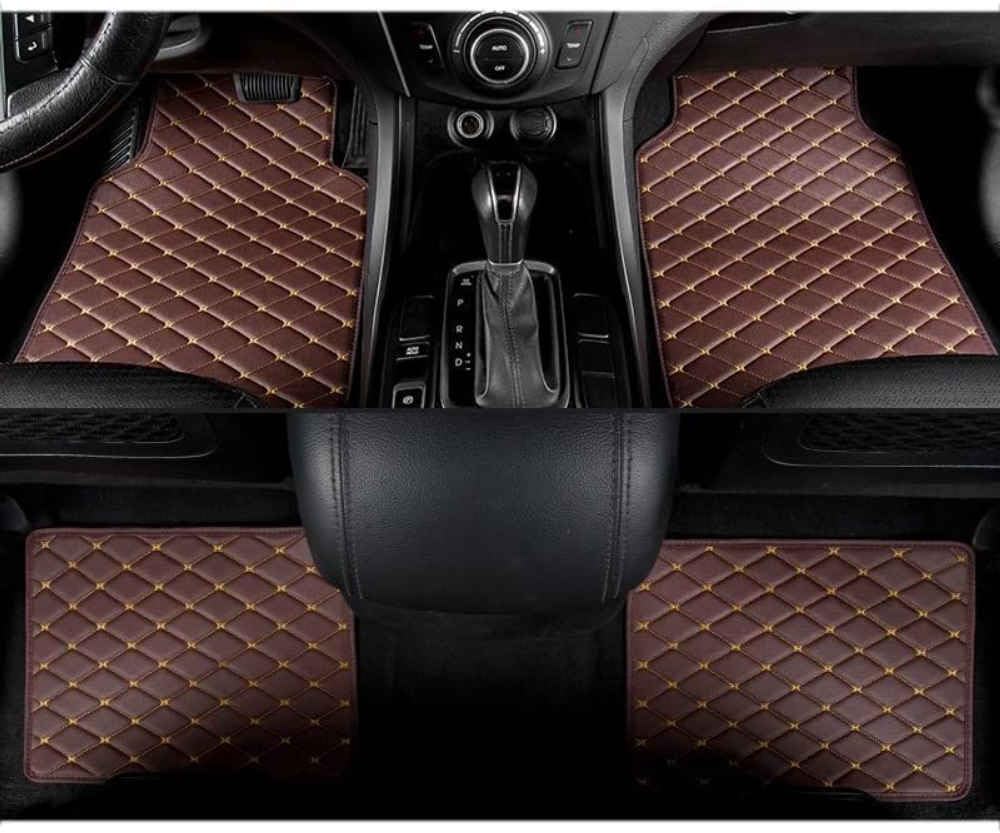 Auto Bodenmatte Fußmatten für MG ZS 2017-2023 2024 Hybrid, Nach Maß Allwetterschutz Leder Fussmatten Vorne und Hinten Automatten Set,Black-Beige, Q,Coffee-normal Auto Bodenmatte Fußmatten für MG ZS 2017-2023 2024 Hybrid, Nach Maß Allwetterschutz Leder Fussmatten Vorne und Hinten Automatten Set,Black-Beige, Q,Coffee-normal von FEIFEISS