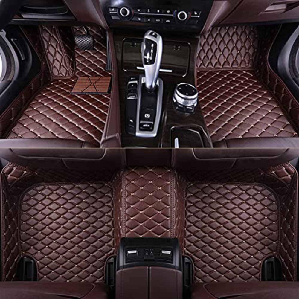 Auto Bodenmatte Fußmatten für Mercedes Benz CLA Shooting Brake 2020-2023 2024 2025, Nach Maß Allwetterschutz Leder Fussmatten Vorne und Hinten Automatten Set,Black-Red, Q,Coffee-normal Auto Bodenmatte Fußmatten für Mercedes Benz CLA Shooting Brake 2020-2023 2024 2025, Nach Maß Allwetterschutz Leder Fussmatten Vorne und Hinten Automatten Set,Black-Red, Q,Coffee-normal von FEIFEISS