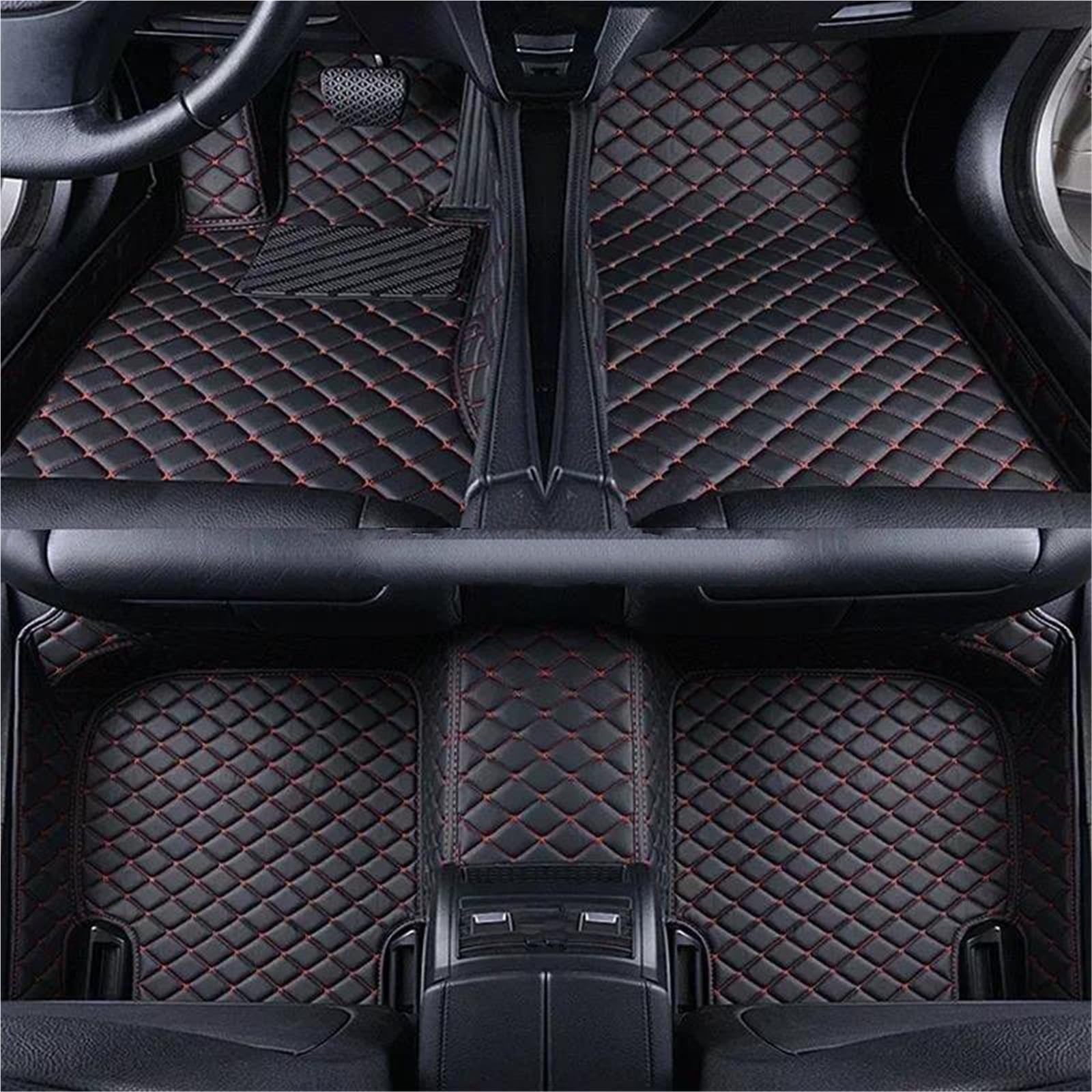 Auto-Fußmatten Autofußmatten Für Mercedes Für Benz E-Klasse W211 W212 W213 2019-2023, wasserdichte Allwetter-Lederbodenmatte Fußmatten Zubehör(Farbe 4), Q,Farbe 3 von FEIFEISS