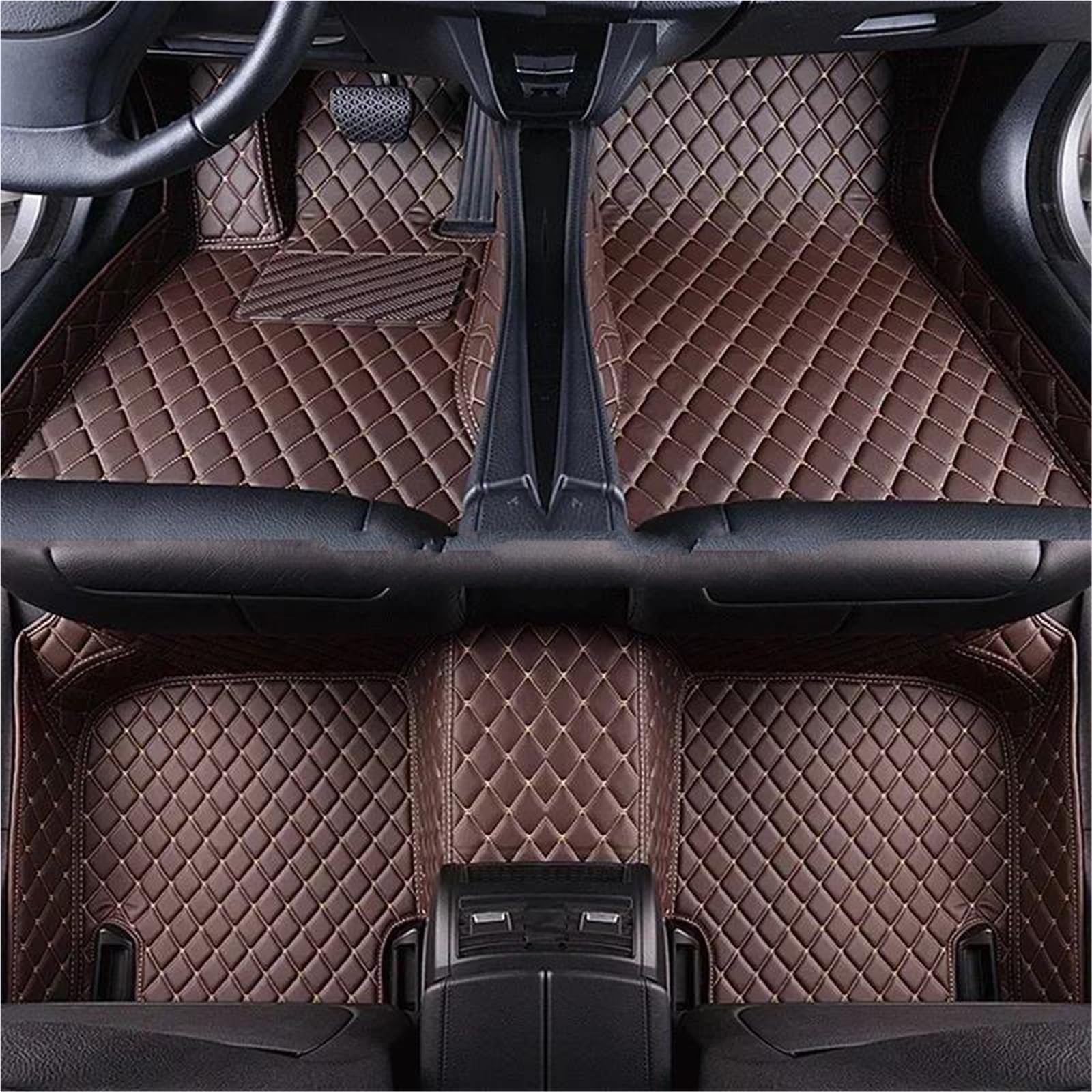 Auto-Fußmatten Autofußmatten Für Mercedes Für Benz E-Klasse W211 W212 W213 2019-2023, wasserdichte Allwetter-Lederbodenmatte Fußmatten Zubehör(Farbe 4), Q,Farbe 5 von FEIFEISS