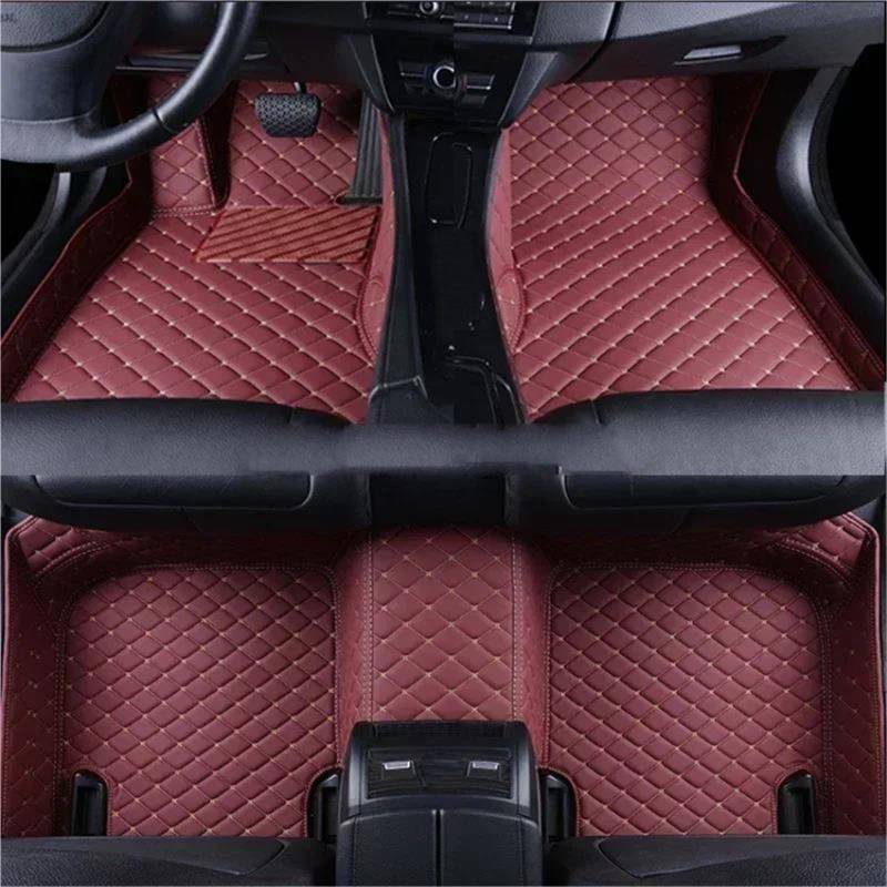Auto-Fußmatten Autofußmatten Für Mercedes Für Benz E-Klasse W211 W212 W213 2019-2023, wasserdichte Allwetter-Lederbodenmatte Fußmatten Zubehör(Farbe 4), Q,Farbe 6 von FEIFEISS