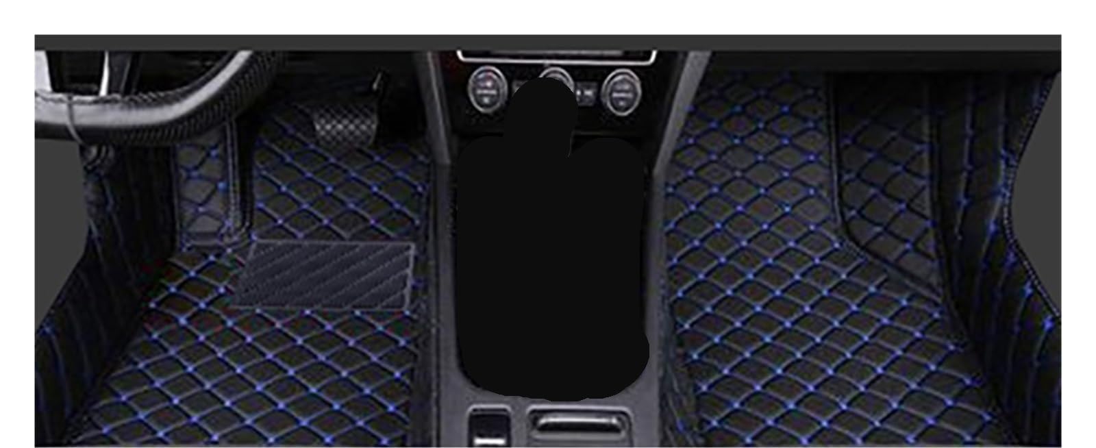 Autofußmatten Nach Auto Fuß Pads Automobil Teppich Abdeckung Innen Zubehör Auto Fußmatten Für JAC Für T8 Für Pro 2021-2023 Automatten(Beige), Q,Black-Blue von FEIFEISS
