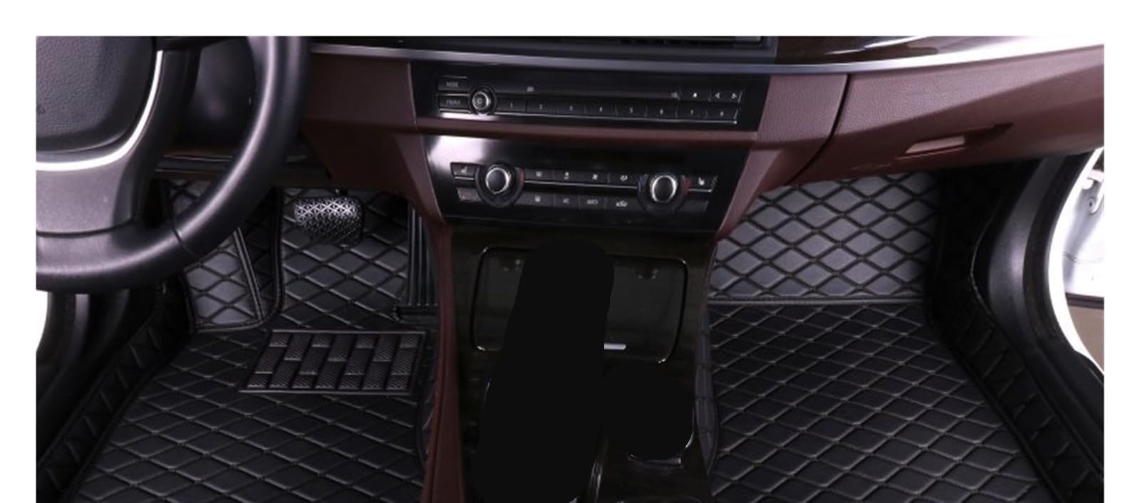 Autofußmatten Nach Auto Fuß Pads Automobil Teppich Abdeckung Innen Zubehör Auto Fußmatten Für JAC Für T8 Für Pro 2021-2023 Automatten(Beige), Q,Black von FEIFEISS
